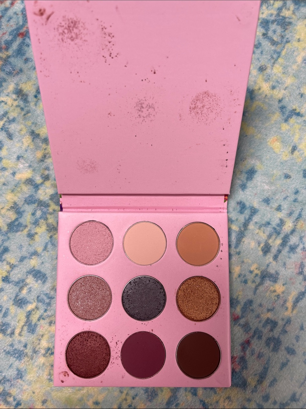 WINKY LUX 9-Shade Eyeshadow Palette — Pink, Mauve & Bronze Tones